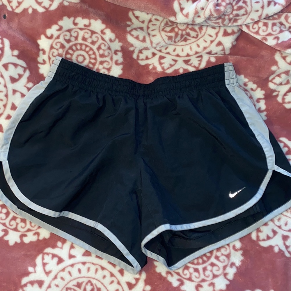 Grey and Black Nike shorts